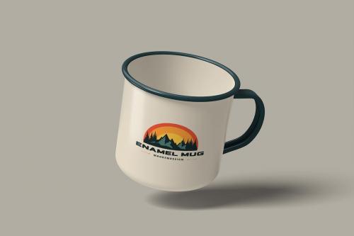 Enamel Mug Mockup