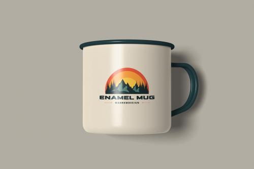 Enamel Mug Mockup