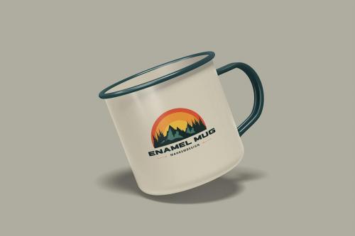 Enamel Mug Mockup