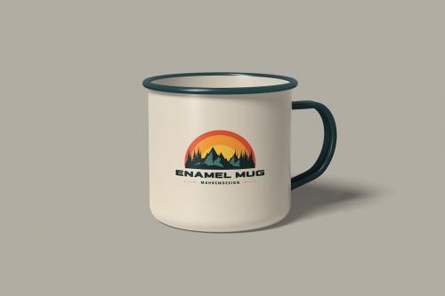 Enamel Mug Mockup