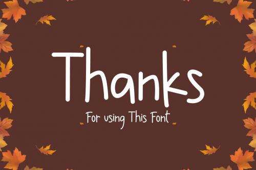 Thanks Gratitude - Thanksgiving Font