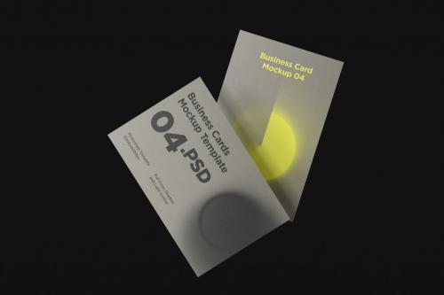 Floating Business Cards Mockup Pack Floating Business Cards Mockup Pack
