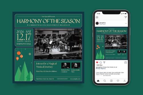 Christmas Concert Event Flyer Design