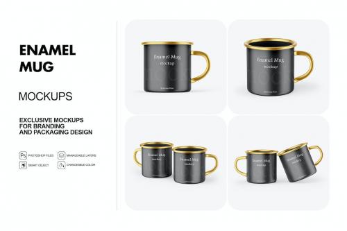 Enamel Mug Mockups Enamel Mug Mockups