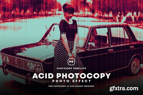 Acid Photocopy Photo Effect B883G88 Acid Photocopy Photo Effect B883G88