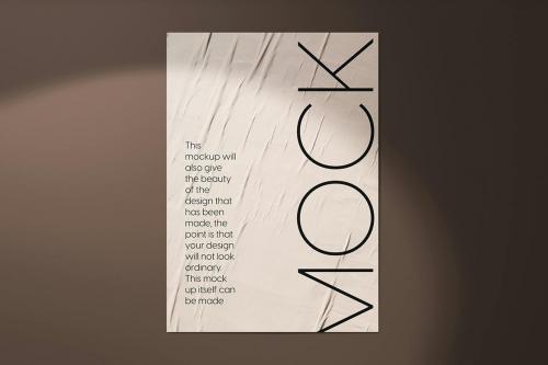 Glued Poster Mockup Glued Poster Mockup