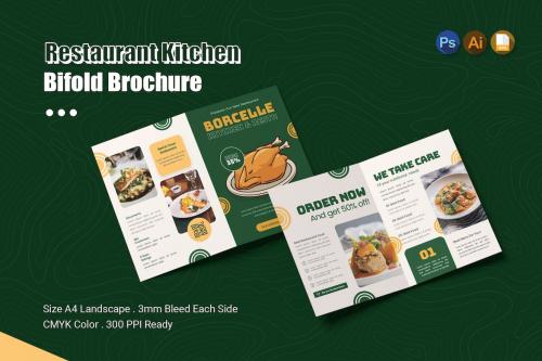 Restaurant Kitchen Bifold Brochure Restaurant Kitchen Bifold Brochure