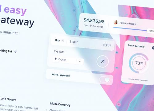 Modern SaaS Payment Gateway Hero Web App