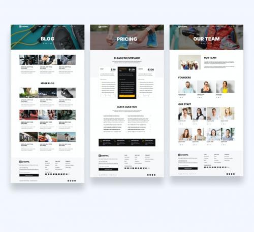 Sneakers &amp; Sports Apparel Online Store Website UI