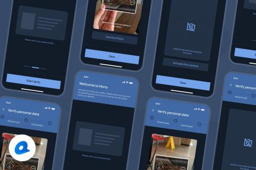 Mony - Identity Verification Dark Mode App UI