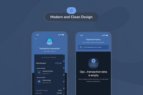 Mony - Payment History Dark Mode App UI