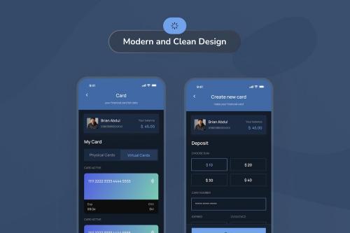 Mony - Link a Credit Card Dark Mode App UI
