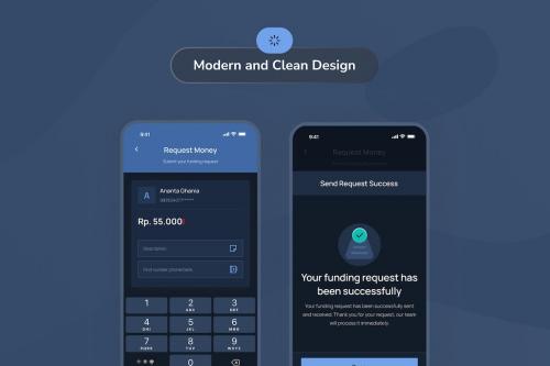 Mony - Request Payment Dark Mode App UI