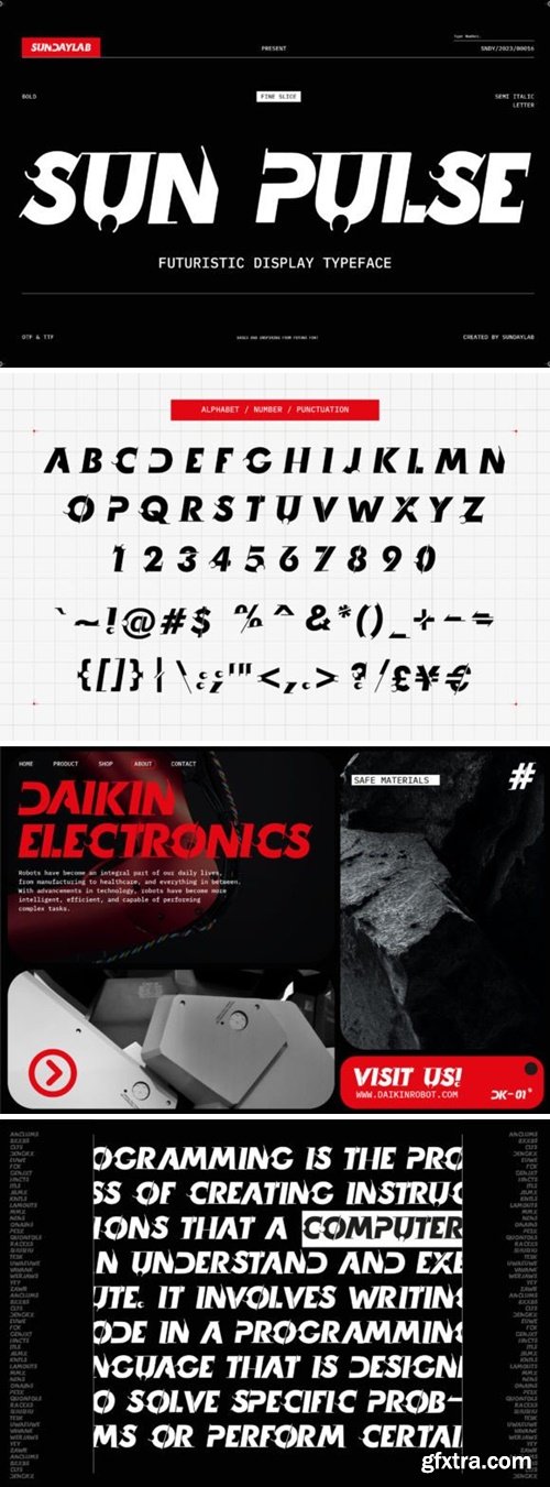 Sun Pulse Font Sun Pulse Font