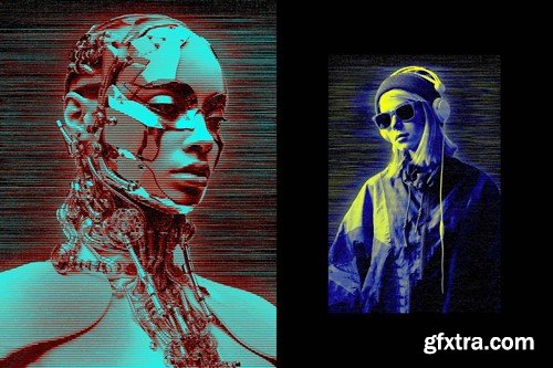 Cyber Hologram Photo Effect STCJ96Q