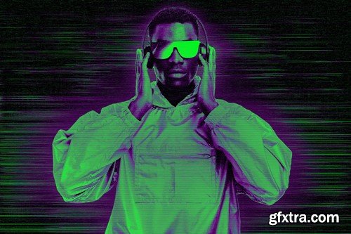 Cyber Hologram Photo Effect STCJ96Q