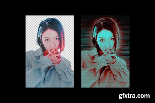 Cyber Hologram Photo Effect STCJ96Q