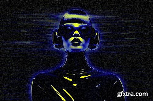 Cyber Hologram Photo Effect STCJ96Q