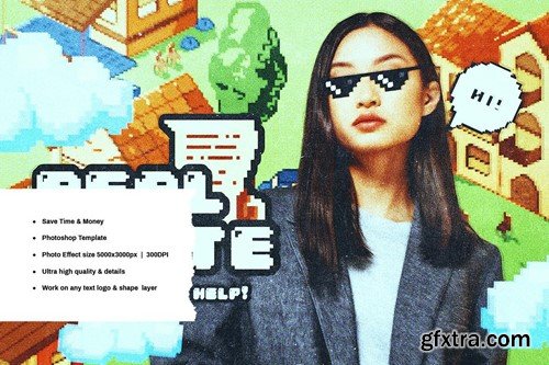 Halftone Print Photo Effect 839UG4X Halftone Print Photo Effect 839UG4X