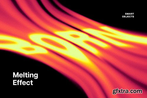 Melting Luminescent Text Effect B5723KF Melting Luminescent Text Effect B5723KF