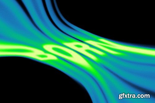 Melting Luminescent Text Effect B5723KF Melting Luminescent Text Effect B5723KF