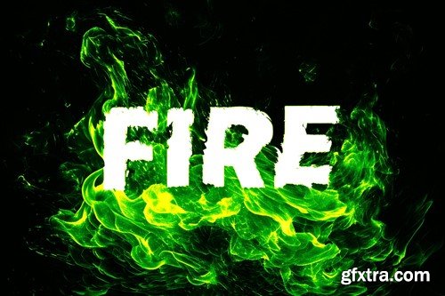 Fire Distortion Text Effect 62YDBXT Fire Distortion Text Effect 62YDBXT