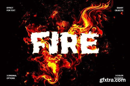 Fire Distortion Text Effect 62YDBXT Fire Distortion Text Effect 62YDBXT