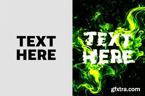 Fire Distortion Text Effect 62YDBXT Fire Distortion Text Effect 62YDBXT