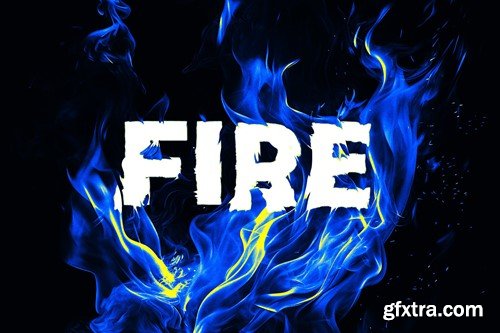 Fire Distortion Text Effect 62YDBXT Fire Distortion Text Effect 62YDBXT
