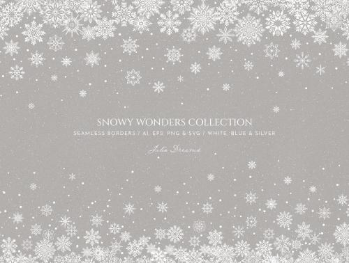Snowy Wonders Snowflakes Vector Elements