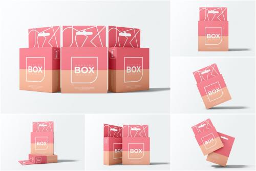 Hanging Box Mockup Front View