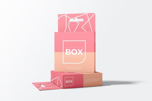 Hanging Box Mockup Front View