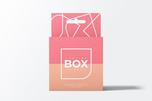 Hanging Box Mockup Front View