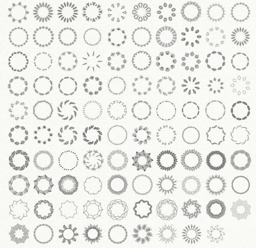 Mandala Vector Illustrations Icon Collection