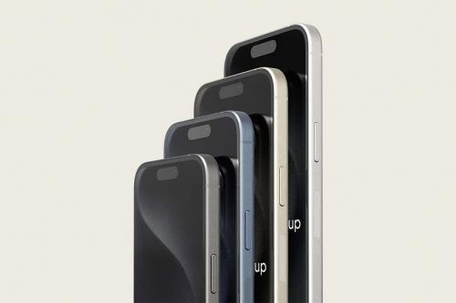 iPhone 15 Titanium Mockup
