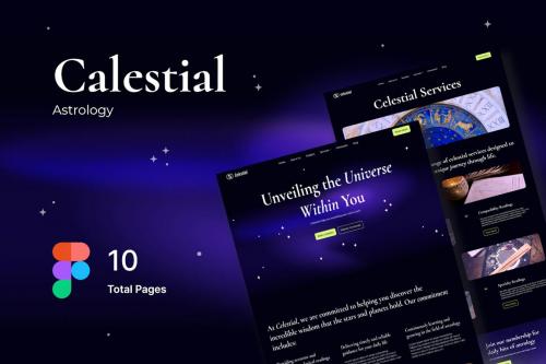 Celestial - Astrology Website Design Template Celestial - Astrology Website Design Template