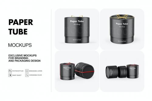 Paper Tube Mockups Paper Tube Mockups