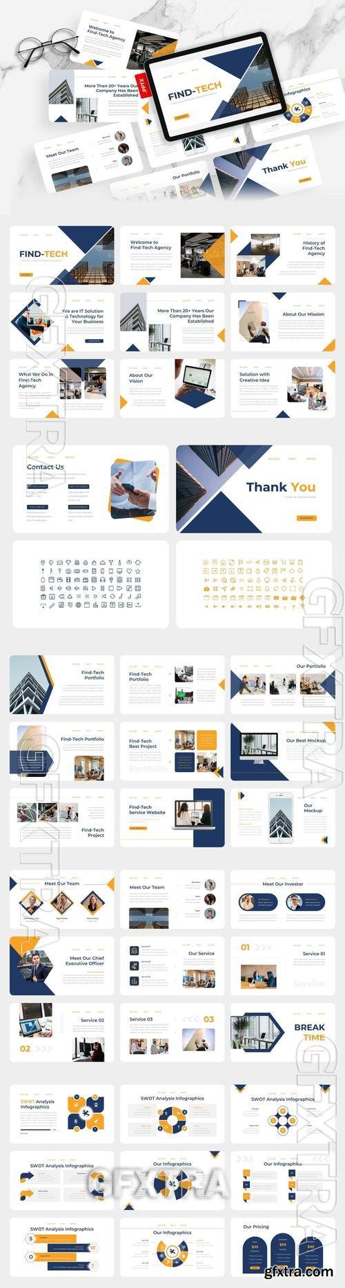 Find-Tech - Technology PowerPoint Template NBBNQV5