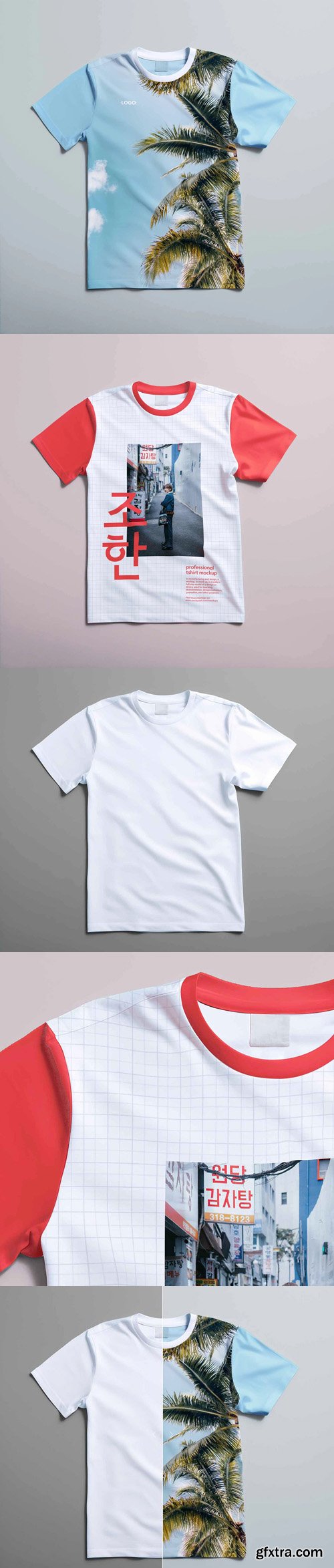 Blank T-shirt PSD Mockup Template