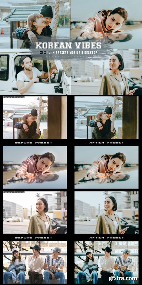 korean Vibes Mobile & Desktop Lightroom Presets