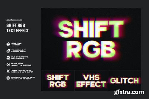 Shift RGB Glitch Text Effect 5753MJP Shift RGB Glitch Text Effect 5753MJP