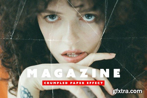 Crumpled Paper Photo Effect JW4M4SK Crumpled Paper Photo Effect JW4M4SK