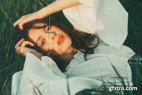 Crumpled Paper Photo Effect JW4M4SK Crumpled Paper Photo Effect JW4M4SK