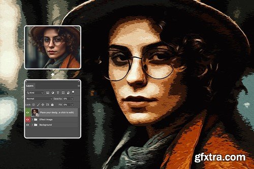 Artist Painting Photo Effect TCSWNE6 Artist Painting Photo Effect TCSWNE6