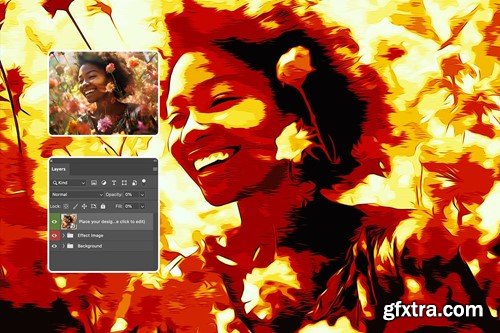 Pop Art Photo Effect N8TA599 Pop Art Photo Effect N8TA599