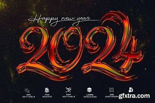 Gliter Happy New Year 2024 Text Effect Photoshop GY87PKE Gliter Happy New Year 2024 Text Effect Photoshop GY87PKE