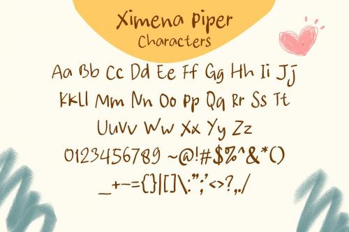 Ximena Piper - Playful Kiddos Font Ximena Piper - Playful Kiddos Font