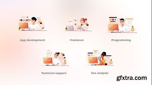 Videohive Programming - Cartoon Gradient Concepts 49307786