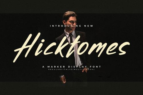 Hicktomes A Marker Display Font