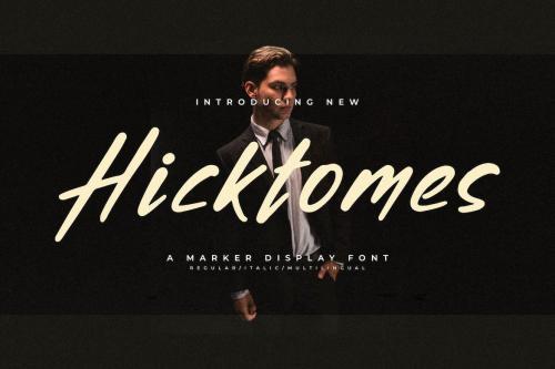 Hicktomes A Marker Display Font
